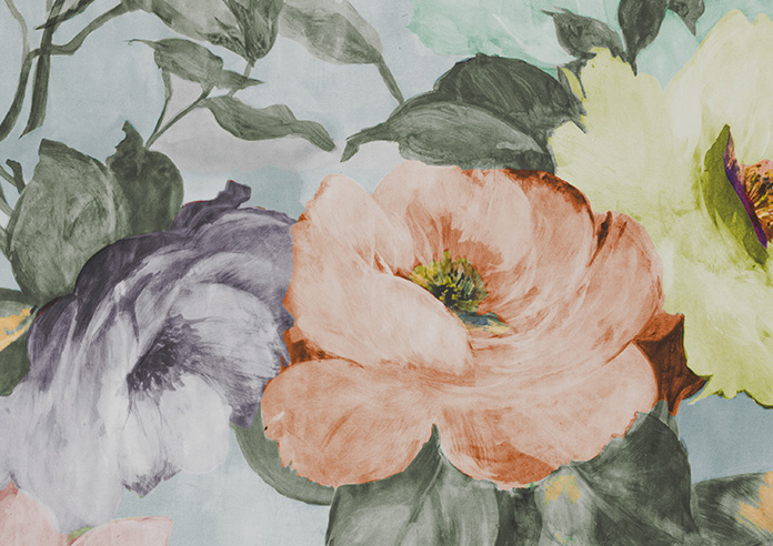 Amelia Faux Silk, Coral Kiss - Twist&Fit Roman Blind - Image 7